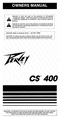 Thumbnail Peavey CS 400  Stereo Power Amplifier 