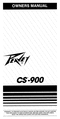 Thumbnail Peavey CS 900 Stereo Power Amplifier 