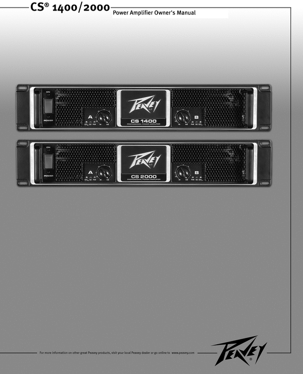 Product picture Peavey CS 1400  Stereo Power Amplifier 