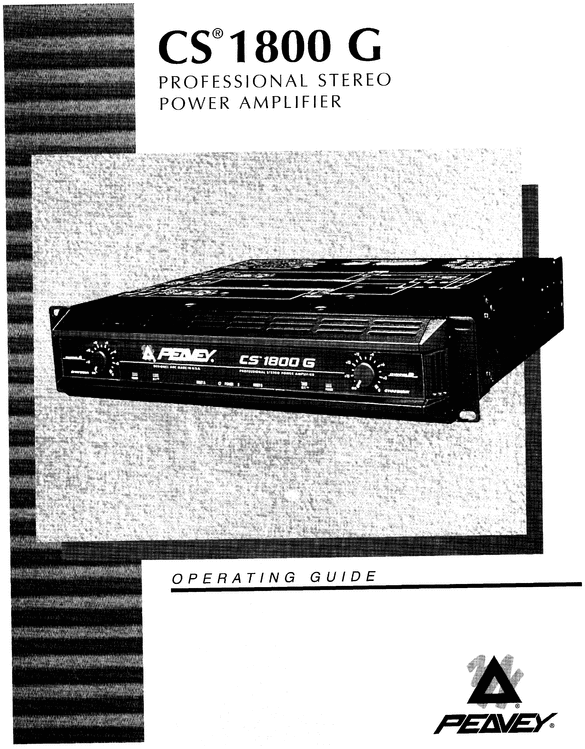 Product picture Peavey CS 1800G Professional Stereo Power Amplifier