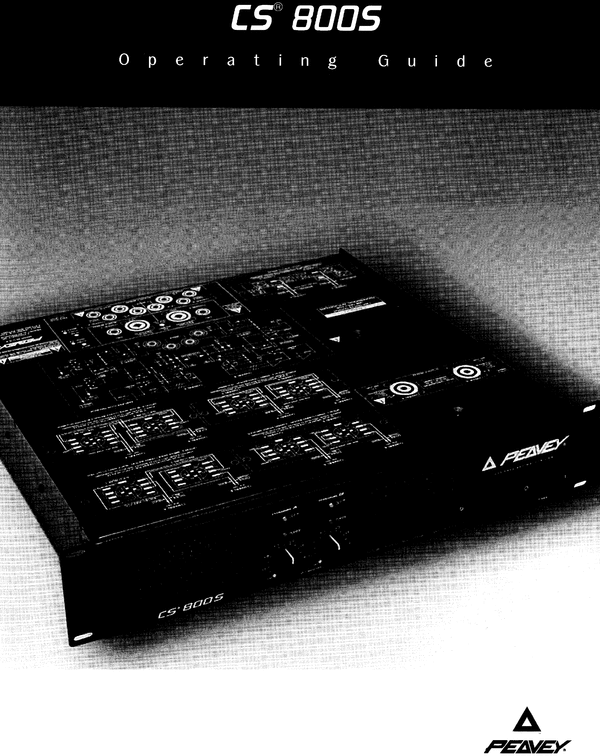 Product picture Peavey CS 800S Professional Stereo Power Amplifier (1997)