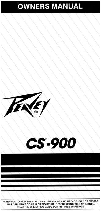Product picture Peavey CS 900 Stereo Power Amplifier 